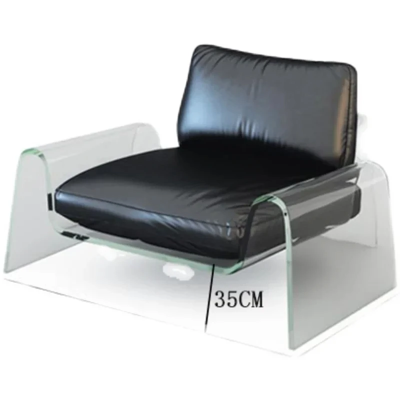Modern Simple Transparent Acrylic Couch Nordic Household Leather Leisure Single Sofa
Modern Simple Transparent Acrylic Couch Nordic Household Leather Leisure Single Sofa