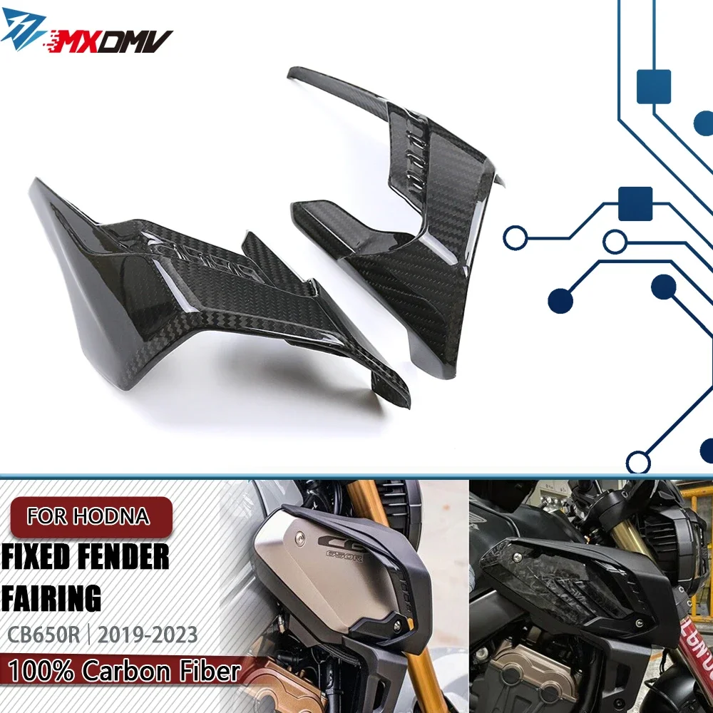 For Honda CB650R CB 650R 2019-2022 2023 100% Carbon Fiber Side Downforce Naked Spoilers Winglets Fairings Motorcycle Accessories
For Honda CB650R CB 650R 2019-2022 2023 100% Carbon Fiber Side Downforce Naked Spoilers Winglets Fairings Motorcycle Accessories
