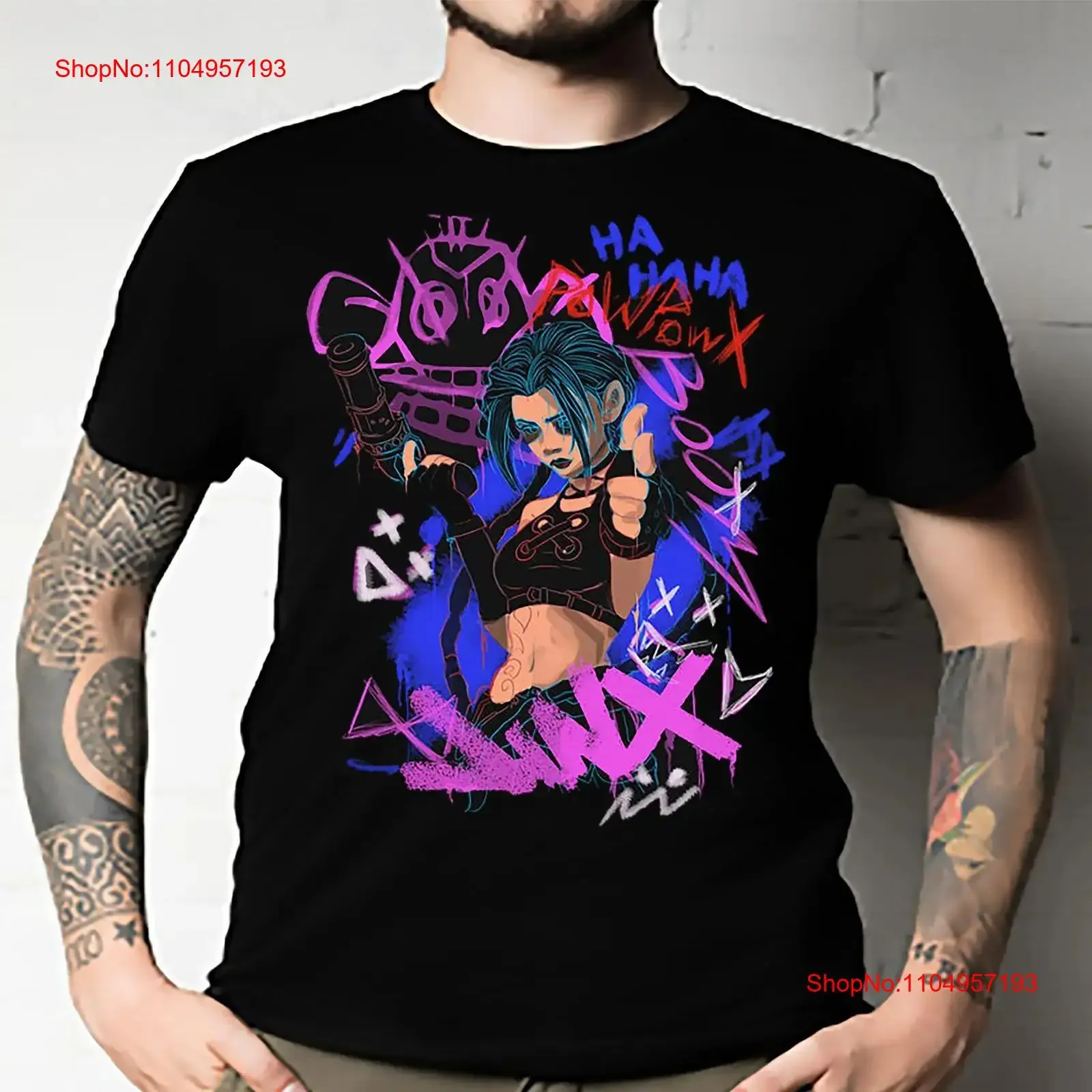 Jinx Arcane T Shirt Blu Sister Japanese Anime Cartoon All Size vintage Washed Versatile designer clothes Comfortable Breathable 
Jinx Arcane T Shirt Blu Sister Japanese Anime Cartoon All Size vintage Washed Versatile designer clothes Comfortable Breathable