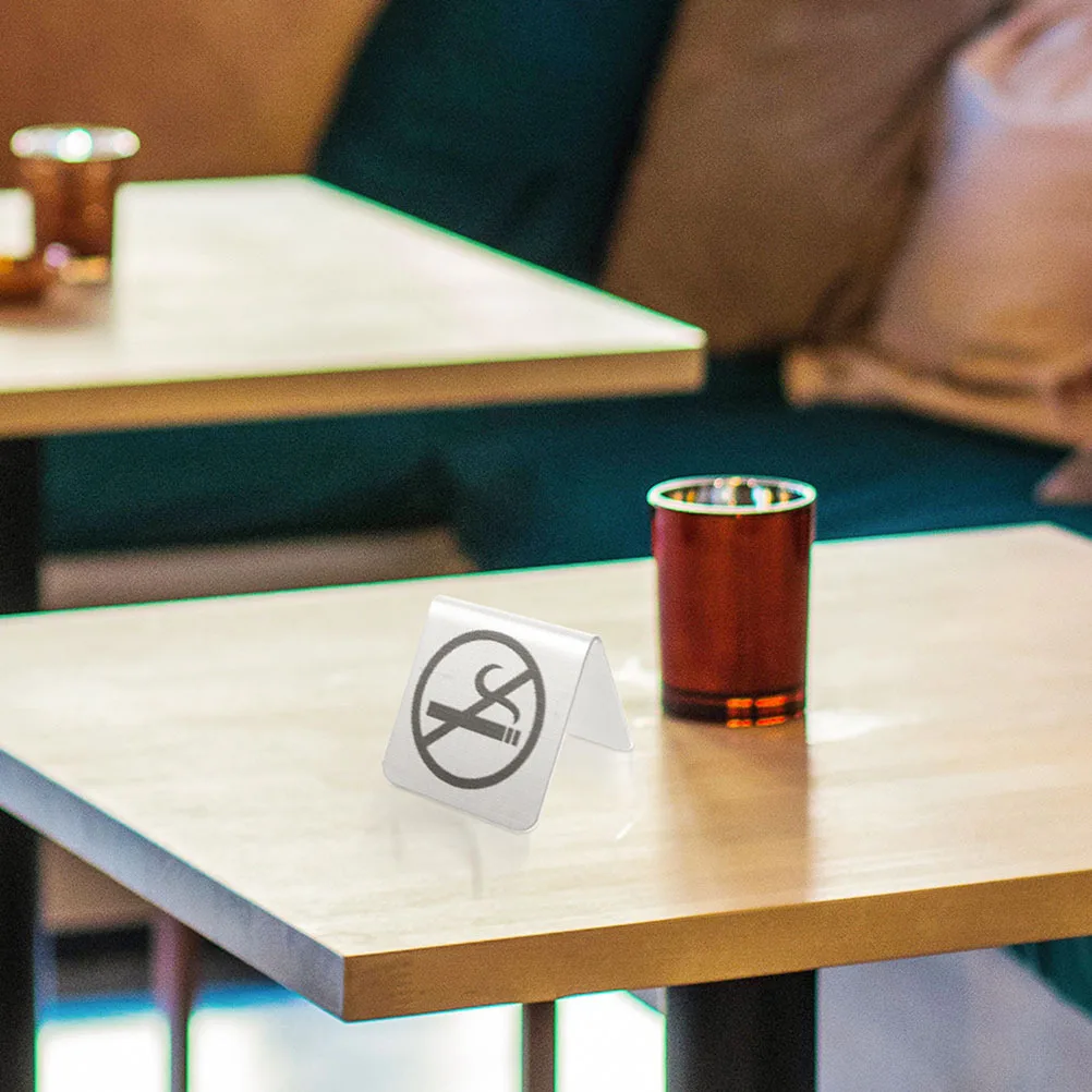 3Pcs Stainless Steel No Smoking Table Sign Double-Sided Desk Indicator for Business Home Hotel Restaurant No Smoking Indicator
3Pcs Stainless Steel No Smoking Table Sign Double-Sided Desk Indicator for Business Home Hotel Restaurant No Smoking Indicator