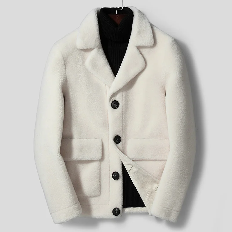 Coat Real Fur Men Clothing Autumn Winter Jacket Men 100% Wool Coats Sheep Shearling Men's Jackets 2023
Coat Real Fur Men Clothing Autumn Winter Jacket Men 100% Wool Coats Sheep Shearling Men's Jackets 2023