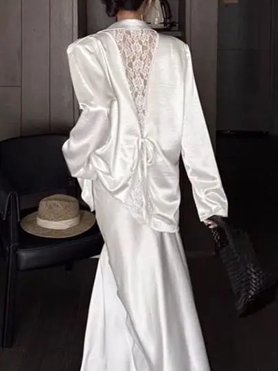 2026 Summer New Lace Splicing Drapey Women's Suit Jacket Versatile Style Back Hollow out High-End Feeling Long Sleeve Straigh...
2026 Summer New Lace Splicing Drapey Women's Suit Jacket Versatile Style Back Hollow out High-End Feeling Long Sleeve Straigh...