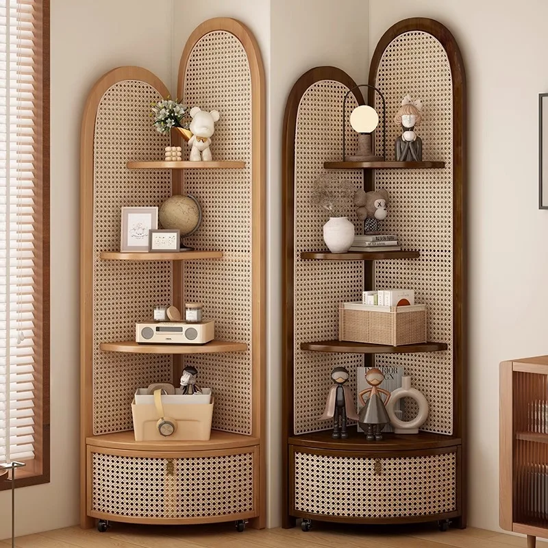 Retro solid wood triangular corner cabinet rattan living room multi-layer storage cabinet study storage storage bedroom corner
Retro solid wood triangular corner cabinet rattan living room multi-layer storage cabinet study storage storage bedroom corner