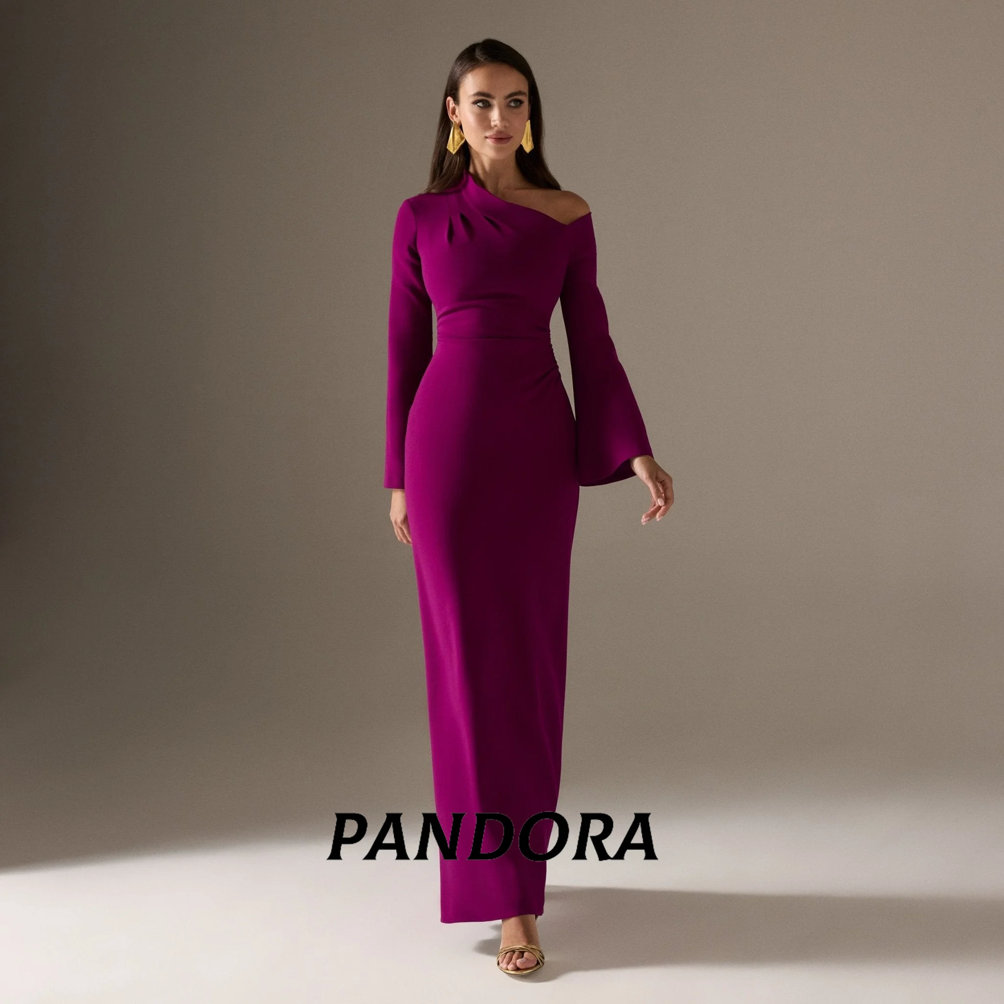 Pandora Customized One Shoulder Pleated Formal Evening Dress Long Sleeve Prom Dress Dubai Wedding Party Dress فساتين سهرة
Pandora Customized One Shoulder Pleated Formal Evening Dress Long Sleeve Prom Dress Dubai Wedding Party Dress فساتين سهرة