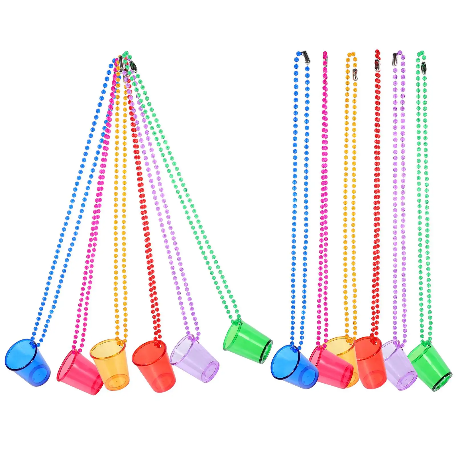 12 Pcs Beaded Necklace Shot Cups Glass Necklaces Party Accessories Bride Groom 6 Colors Smooth Safe Adult Women Men
12 Pcs Beaded Necklace Shot Cups Glass Necklaces Party Accessories Bride Groom 6 Colors Smooth Safe Adult Women Men