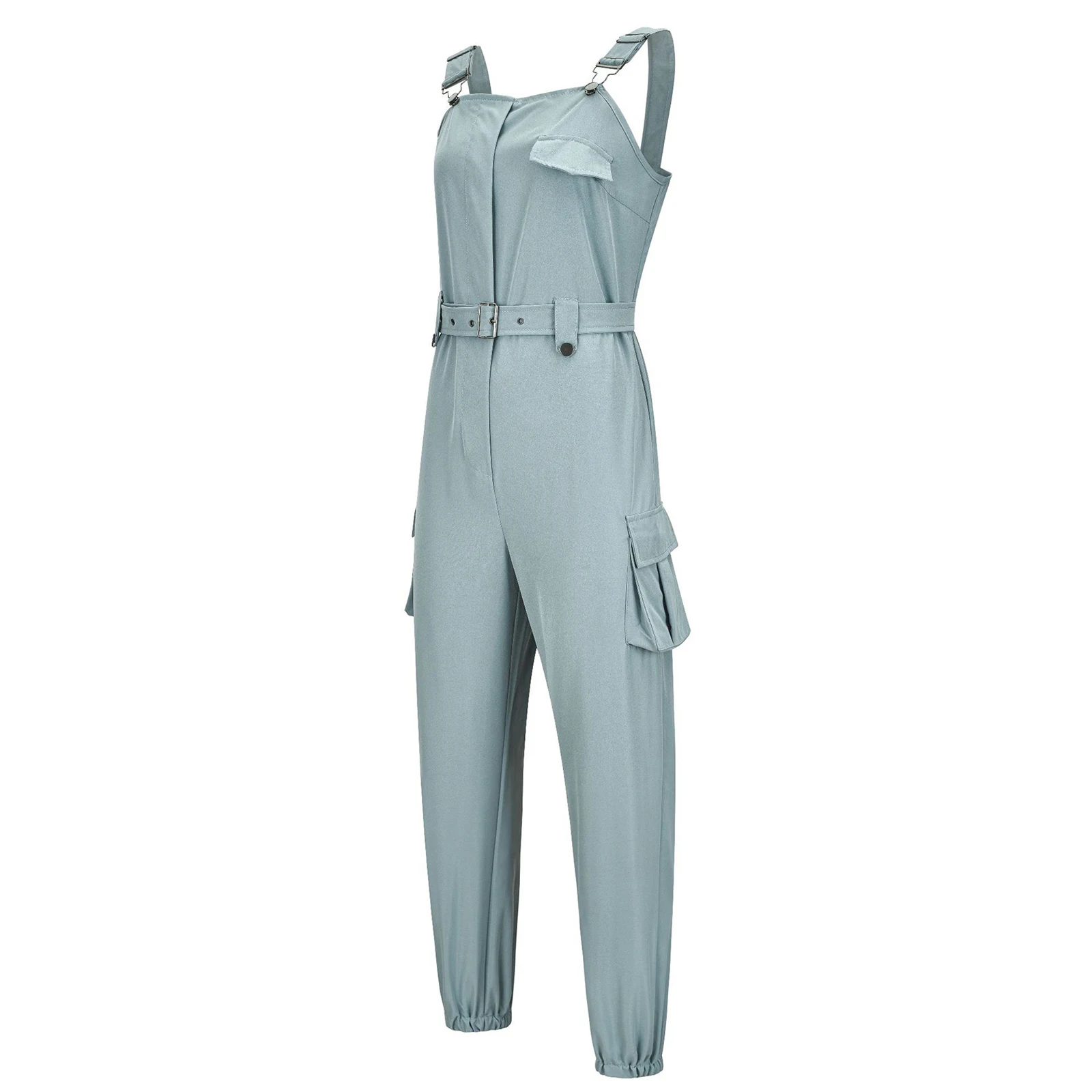 Women Casual Rompers With Waist Belt Back Summer Zipper Pockets Camisole Overalls Jumpsuit for Daily Wear Office Work Vacation
Women Casual Rompers With Waist Belt Back Summer Zipper Pockets Camisole Overalls Jumpsuit for Daily Wear Office Work Vacation