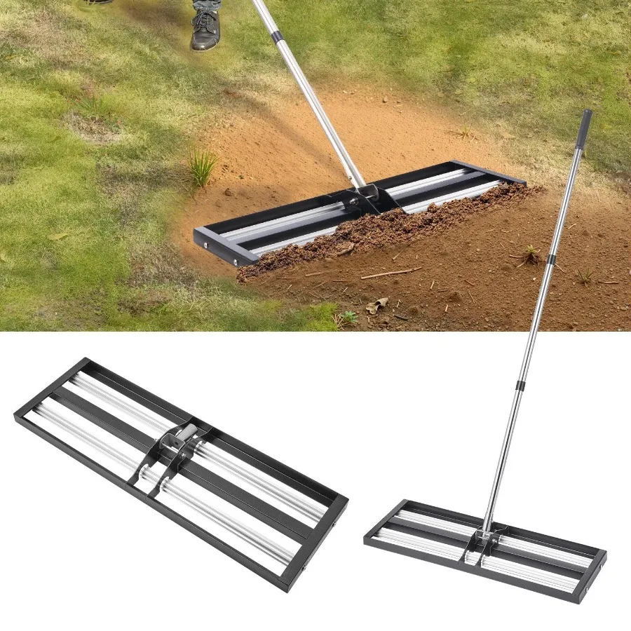 30x10in Lawn Leveling Rake with 83.9 in Adjustable Handle for Yard Heavy Duty
30x10in Lawn Leveling Rake with 83.9 in Adjustable Handle for Yard Heavy Duty