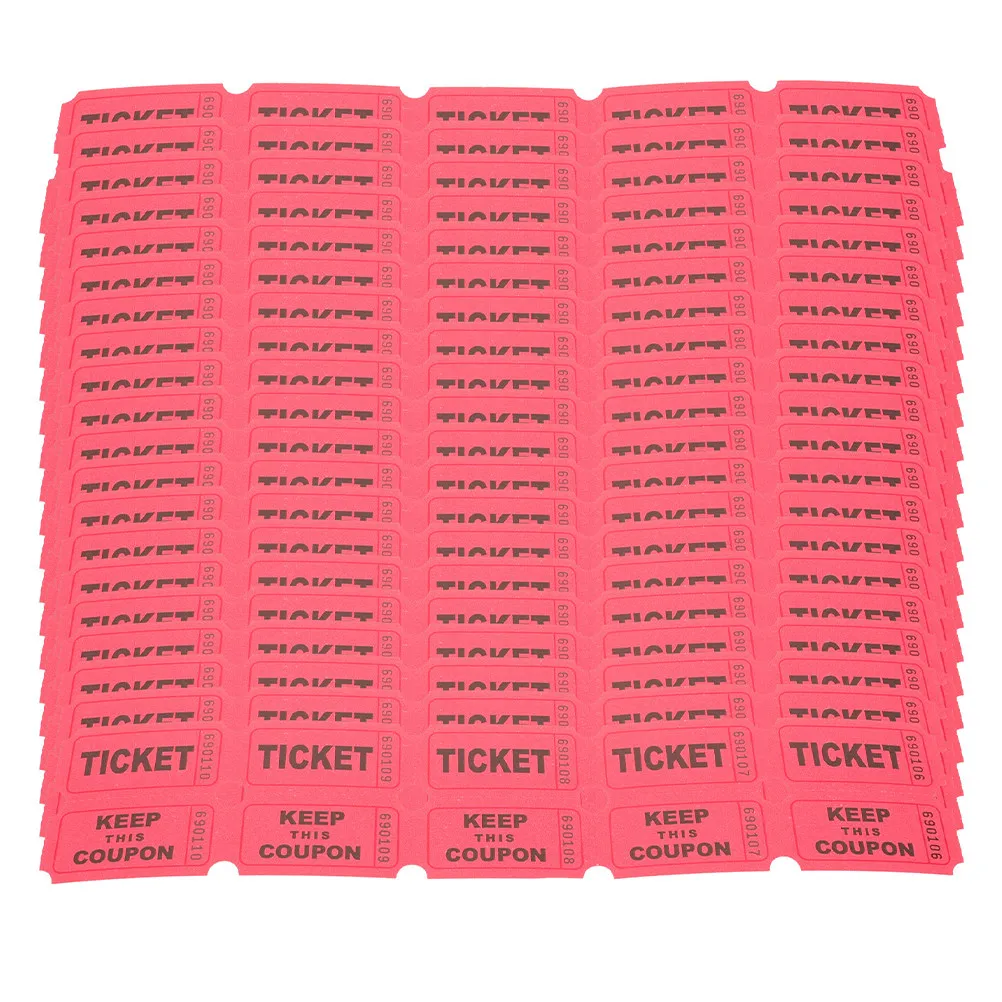 400Pcs Raffle Tickets Carnival Ticket Rolls Lottery Draw Entry Prize Event Shower Game Tickets Lottery Ticket
400Pcs Raffle Tickets Carnival Ticket Rolls Lottery Draw Entry Prize Event Shower Game Tickets Lottery Ticket
