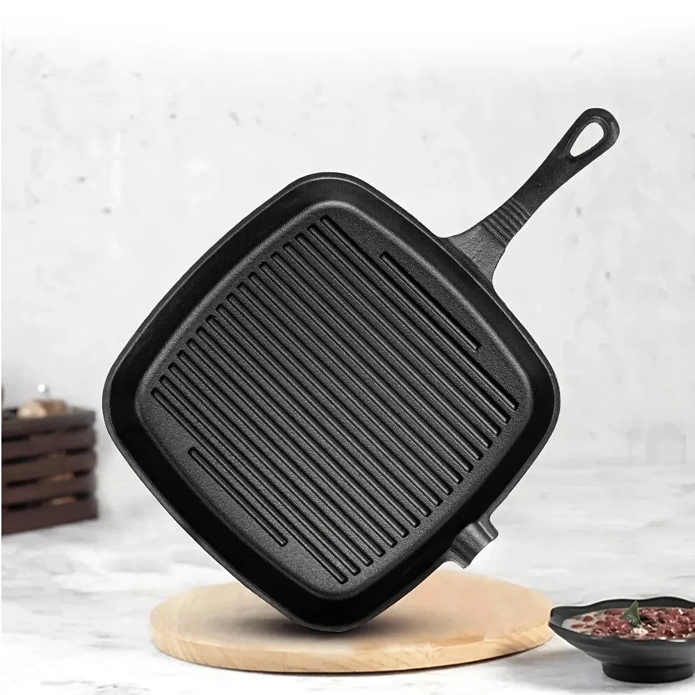 Cast Iron Skillet, Frying Pan, Grill Cookware for Indoor & Outdoor Use, for Grill, BBQ, Camping Fire, Stovetop,
Cast Iron Skillet, Frying Pan, Grill Cookware for Indoor & Outdoor Use, for Grill, BBQ, Camping Fire, Stovetop,