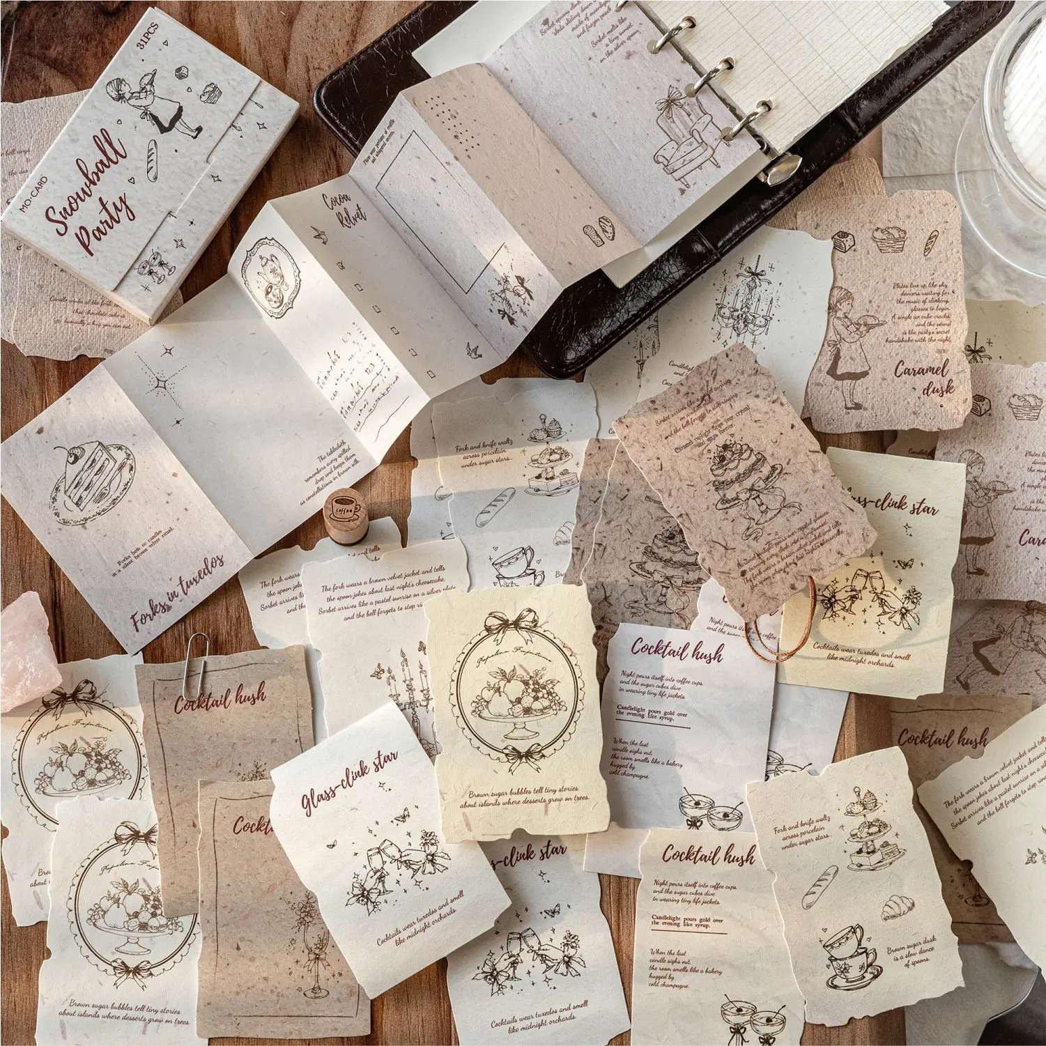 31pcs Dream Imprint Series Sticker Retro Specialty Paper Material Stickers DIY Junk Journal Scrapbooking Decoration Supplies
31pcs Dream Imprint Series Sticker Retro Specialty Paper Material Stickers DIY Junk Journal Scrapbooking Decoration Supplies