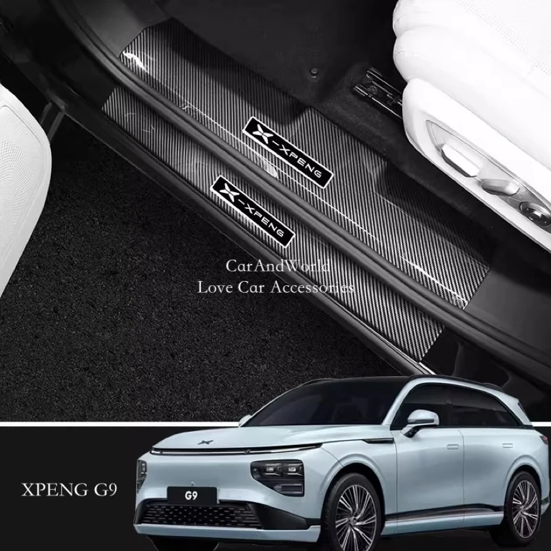 Для 2022-2025 XPENG G9 накладка на порог автомобиля, накладка на порог, декоративная накладка на педаль, аксессуары из АБС-пластика из углеродного волокна
Для 2022-2025 XPENG G9 накладка на порог автомобиля, накладка на порог, декоративная накладка на педаль, аксессуары из АБС-пластика из углеродного волокна