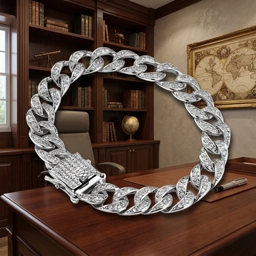 Luxury Solid PT950 Platinum D Color Moissanite Cuban Chain Bracelet Full Diamond Men's Jewelry
Luxury Solid PT950 Platinum D Color Moissanite Cuban Chain Bracelet Full Diamond Men's Jewelry