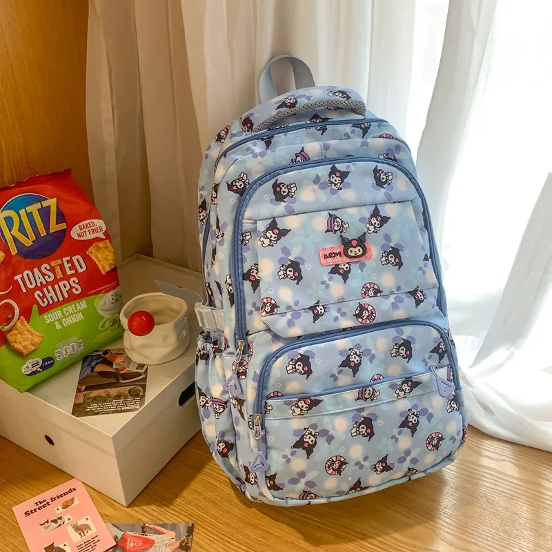 New Kuromi Sanrio Girl Backpack Cartoon Anime Student Schoolbag Cute Fashion Leisure Style Large Capacity Travel Backpack Gifts
New Kuromi Sanrio Girl Backpack Cartoon Anime Student Schoolbag Cute Fashion Leisure Style Large Capacity Travel Backpack Gifts