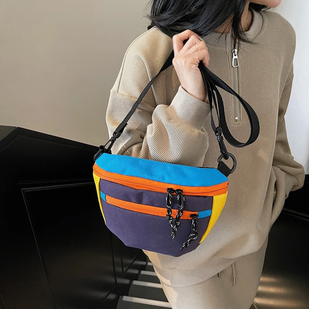 Korean Style Nylon Half Moon Bags Waterproof Color Contrast Dumpling Shoulder Bag Adjustable Strap Large Capacity
Korean Style Nylon Half Moon Bags Waterproof Color Contrast Dumpling Shoulder Bag Adjustable Strap Large Capacity