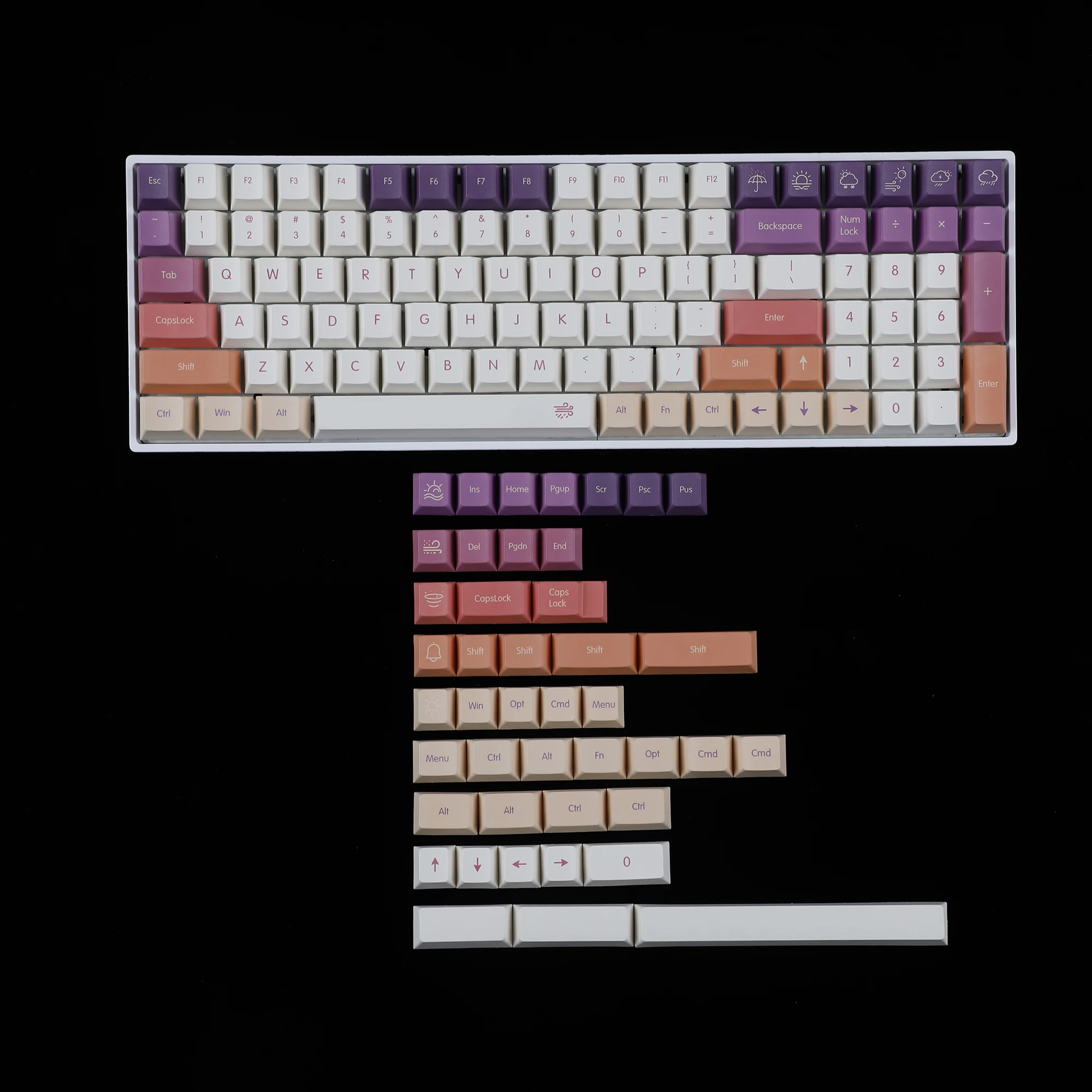143 Keys Smoke Cloud Keycaps Cherry Profile Dye Sub Thick PBT Keycap For ANSI 104 TKL GK61 96 75 GMMK NCR80 Mx Keyboard
143 Keys Smoke Cloud Keycaps Cherry Profile Dye Sub Thick PBT Keycap For ANSI 104 TKL GK61 96 75 GMMK NCR80 Mx Keyboard