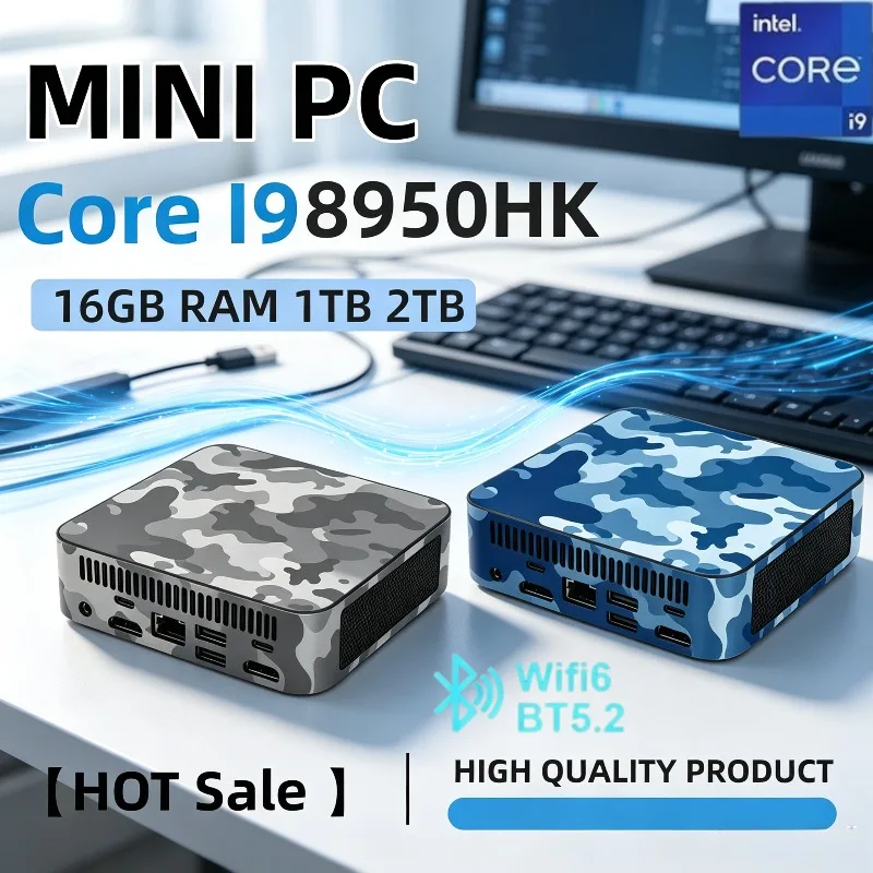 Slim New MINI PC Core i9 8950HK 16GB RAM 1TB 2TB SSD WIFI 6 BT5.2 4K HD Mini Gaming Office Study Pc
Slim New MINI PC Core i9 8950HK 16GB RAM 1TB 2TB SSD WIFI 6 BT5.2 4K HD Mini Gaming Office Study Pc
