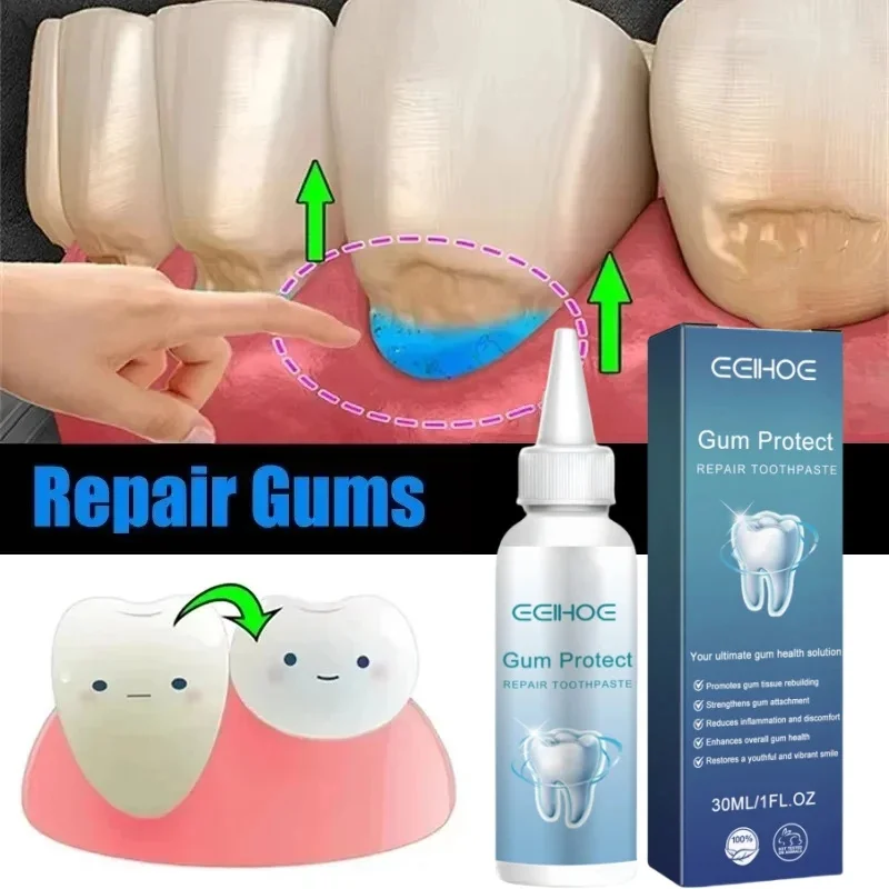 Rapid Repairing Gum Atrophy Toothpaste Effectively Relieve Dental Allergies Deep Cleaning Tooth Caries Damaged Teeth Care Serum
Rapid Repairing Gum Atrophy Toothpaste Effectively Relieve Dental Allergies Deep Cleaning Tooth Caries Damaged Teeth Care Serum
