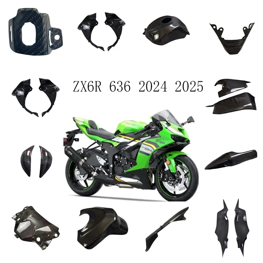 Для KAWASAKI ZX6R 636 2024 2025 крыло топливного бака боковая панель рамка крышка обтекатель комплект 3K сухое углеродное волокно аксессуары для мотоциклов
Для KAWASAKI ZX6R 636 2024 2025 крыло топливного бака боковая панель рамка крышка обтекатель комплект 3K сухое углеродное волокно аксессуары для мотоциклов
