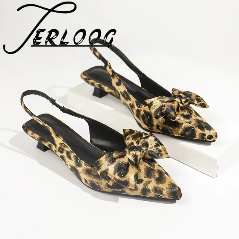 Bow Leopard Women Heeled Sandals Sexy Pointed Toe Summer Shoes 2025 Fashion New Slippers Slingback Woman Pumps Sandalias Mujer
Bow Leopard Women Heeled Sandals Sexy Pointed Toe Summer Shoes 2025 Fashion New Slippers Slingback Woman Pumps Sandalias Mujer