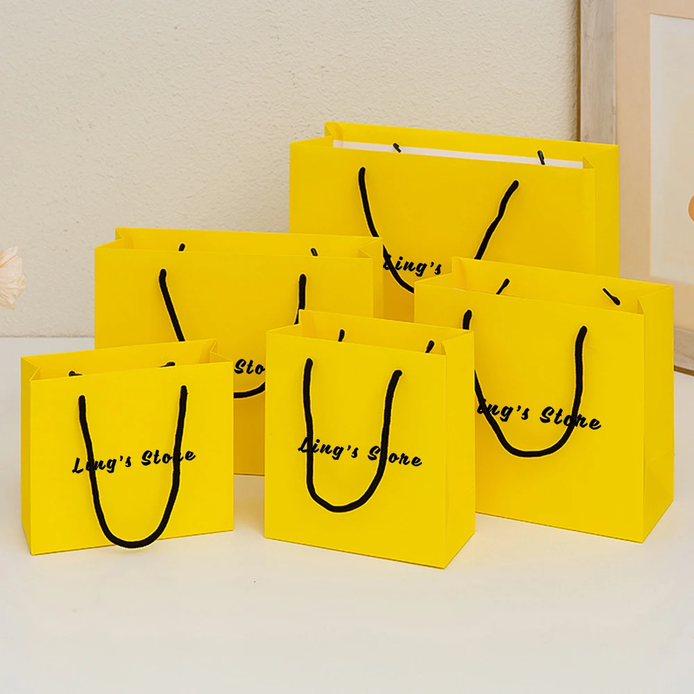 Custom Logo Yellow Jewelry Gift Bag with Handles Rose Paper Shopping Tote Pouch with Ribbon for Boutiques Small Business Travel
Custom Logo Yellow Jewelry Gift Bag with Handles Rose Paper Shopping Tote Pouch with Ribbon for Boutiques Small Business Travel