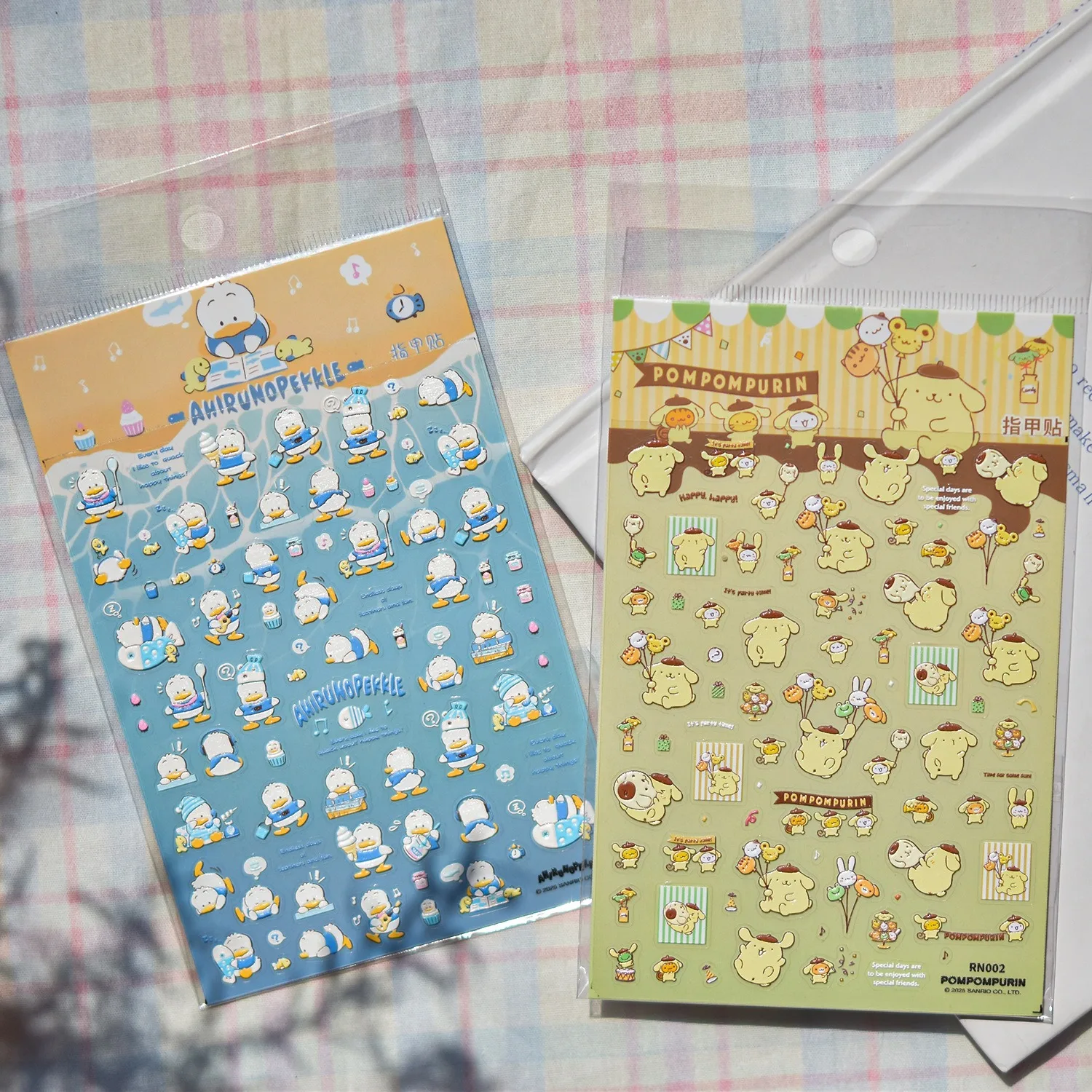 1PCS Embossed Pom Pom Purin Keroppi Nail Accessories Self-Adhesive Sanrio Nail Art Accessories Badtz-Maru Hello Kitty Nail Parts
1PCS Embossed Pom Pom Purin Keroppi Nail Accessories Self-Adhesive Sanrio Nail Art Accessories Badtz-Maru Hello Kitty Nail Parts