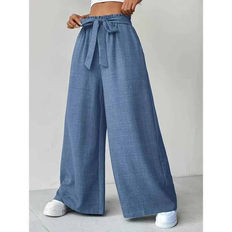 Брюки-колокольчики с высокой талией, эластичный пояс, модные повседневные брюки, прямые брюки, свободный крой из ПВХ, материал ex CleanFit Sle
Брюки-колокольчики с высокой талией, эластичный пояс, модные повседневные брюки, прямые брюки, свободный крой из ПВХ, материал ex CleanFit Sle