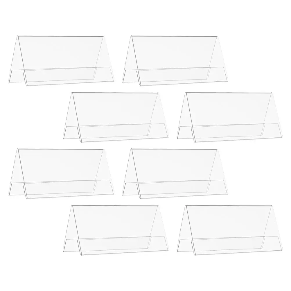 8Pcs Conference Name Plates Transparent Acrylic Display Stands Clear Tent Signs for Office Meeting Table Number Holder Seating
8Pcs Conference Name Plates Transparent Acrylic Display Stands Clear Tent Signs for Office Meeting Table Number Holder Seating