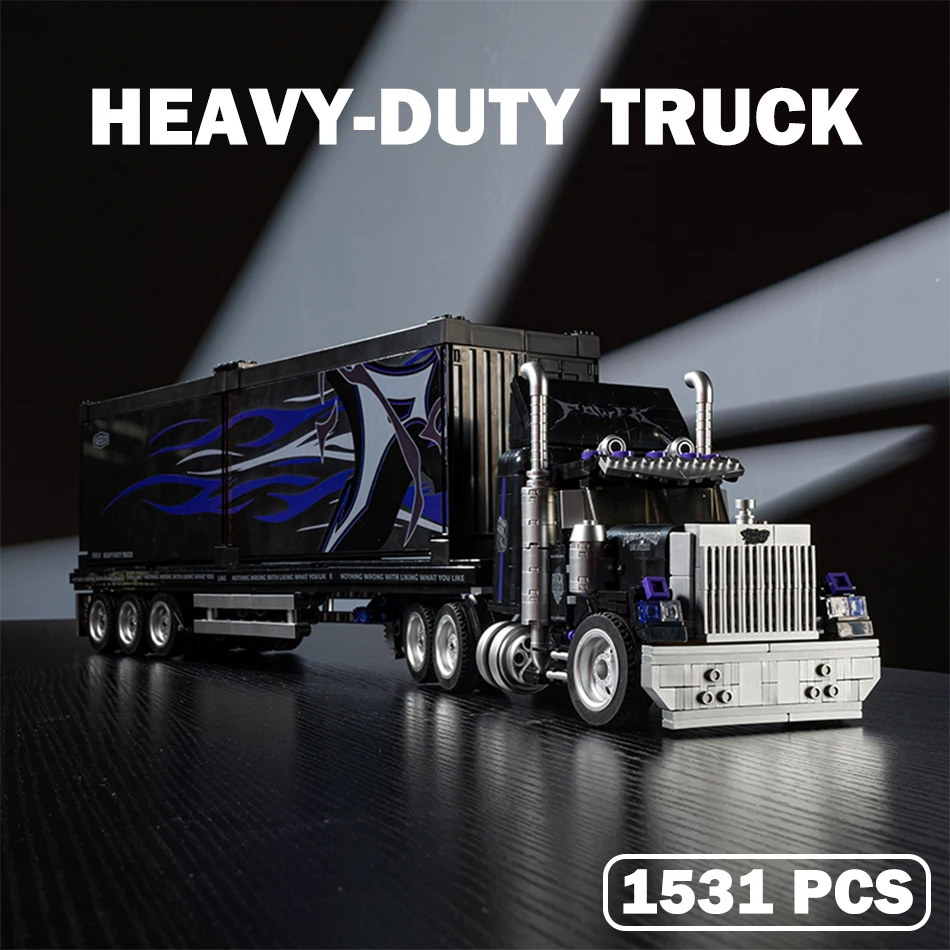 MOC City Heavy-duty Truck Trailer Openable Container Building Blocks Speed Champion Vehicle Bricks Garage Toys Kids Adults Gifts
MOC City Heavy-duty Truck Trailer Openable Container Building Blocks Speed Champion Vehicle Bricks Garage Toys Kids Adults Gifts