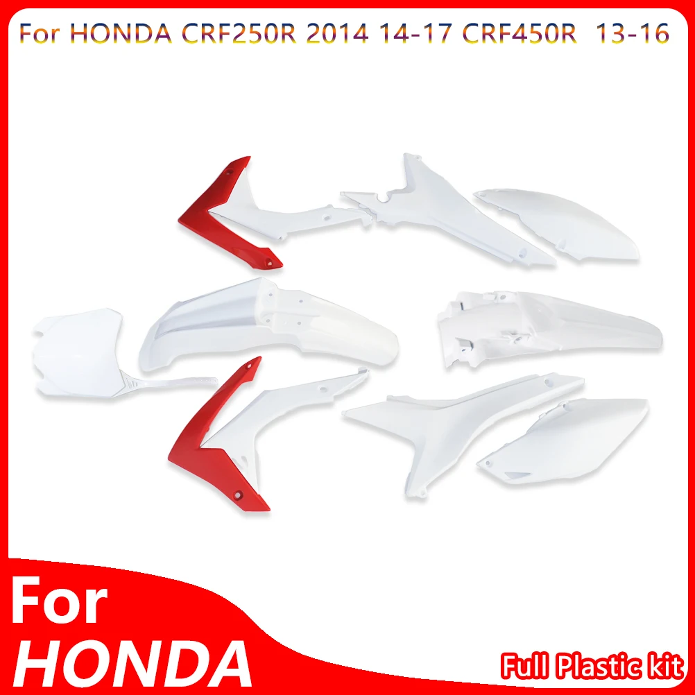 For HONDA CRF250R 14-17 CRF450R 13-16 Motorcycle Full Body Set Fairing Plastic Kit CRF 250 450 Front Rear Fender Fuel Tank Cover
For HONDA CRF250R 14-17 CRF450R 13-16 Motorcycle Full Body Set Fairing Plastic Kit CRF 250 450 Front Rear Fender Fuel Tank Cover