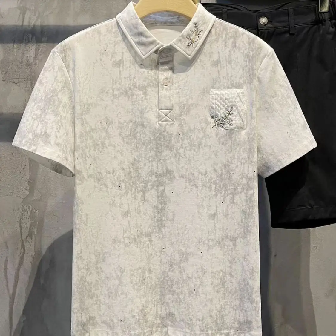 Summer New Style Star Embroidered Trendy Brand Lapel POLO Slim Breathable Casual Short-sleeved Top
Summer New Style Star Embroidered Trendy Brand Lapel POLO Slim Breathable Casual Short-sleeved Top