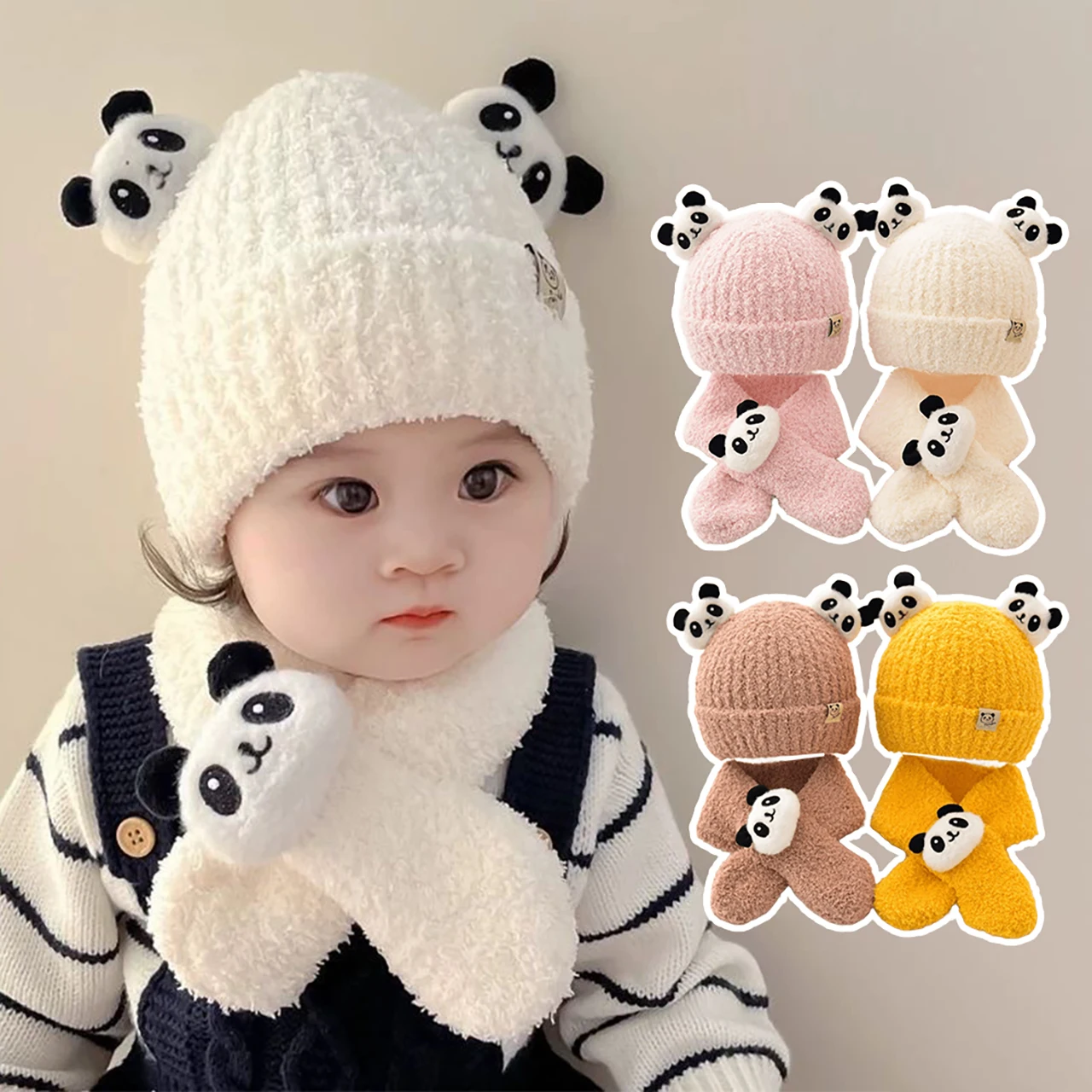 Зимний детский плюшевый шарф, пуловер, шапка, комплект, милые шапочки с пандой, бархатный детский теплый шейный платок, детская шапка для защиты ушей от 1 до 4 лет
Зимний детский плюшевый шарф, пуловер, шапка, комплект, милые шапочки с пандой, бархатный детский теплый шейный платок, детская шапка для защиты ушей от 1 до 4 лет