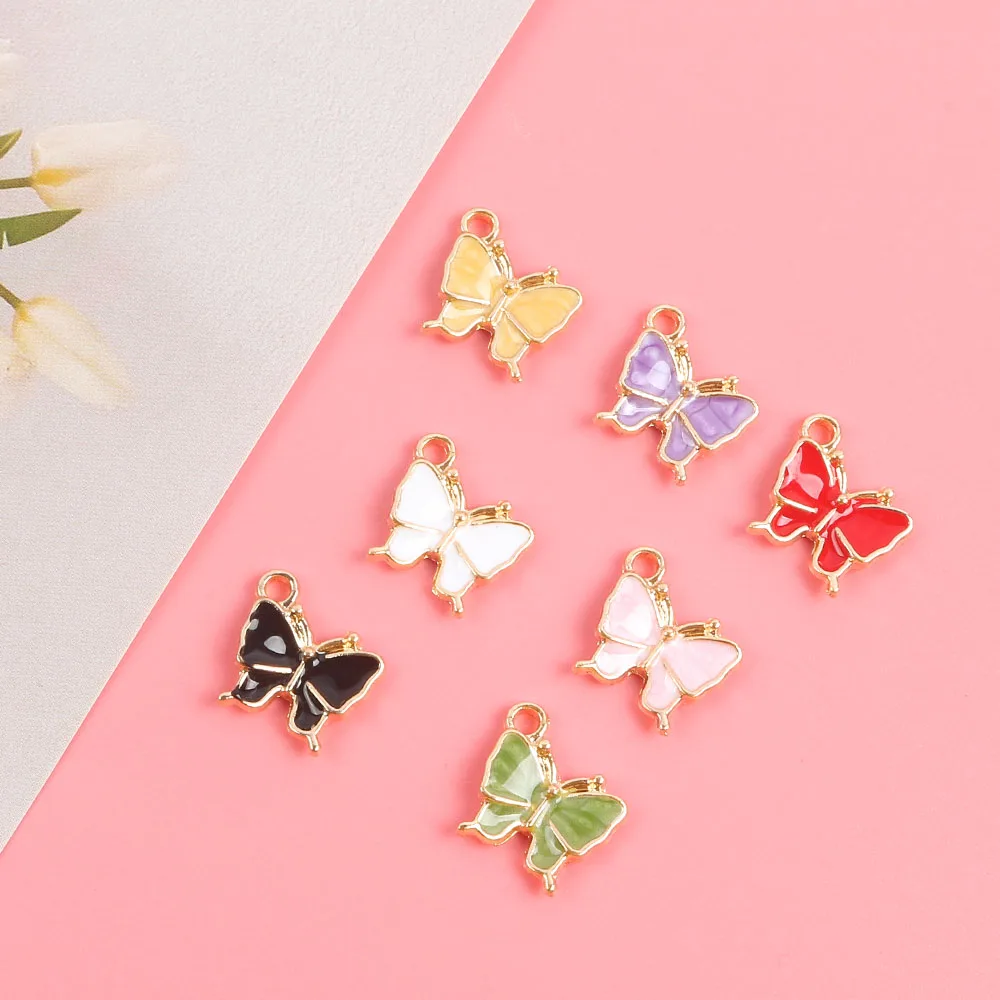 10pcs Alloy Multicoloured Butterfly Pendant Diy Handmade Necklace Bracelet Key Chain Jewelry Making Materials Accessories
10pcs Alloy Multicoloured Butterfly Pendant Diy Handmade Necklace Bracelet Key Chain Jewelry Making Materials Accessories