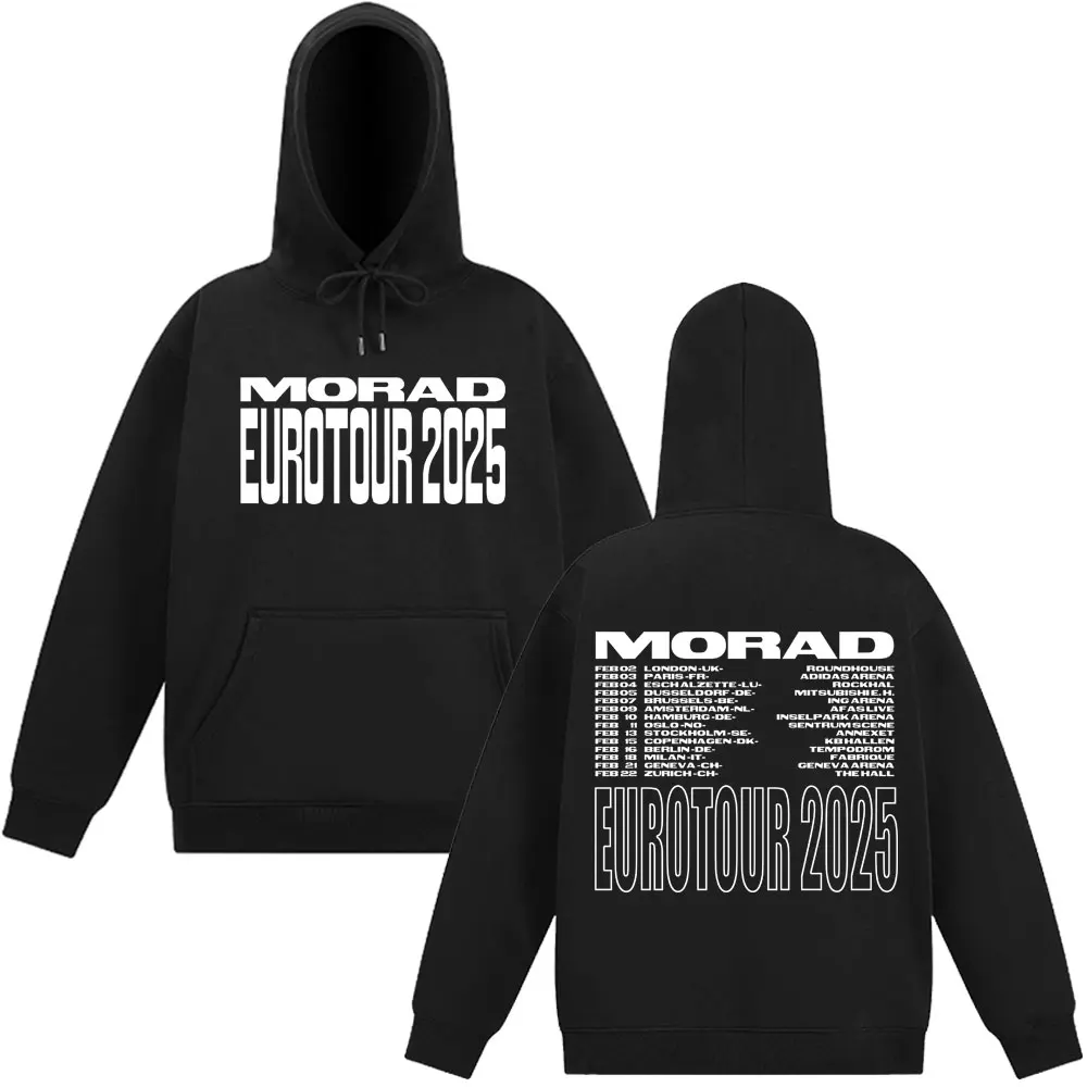 Rapper Morad 2025 Tour Hoodies Men's Women Harajuku Pullover Casual Oversized Long Sleeves Winter Thick Simple Loose Sweatshirt
Rapper Morad 2025 Tour Hoodies Men's Women Harajuku Pullover Casual Oversized Long Sleeves Winter Thick Simple Loose Sweatshirt