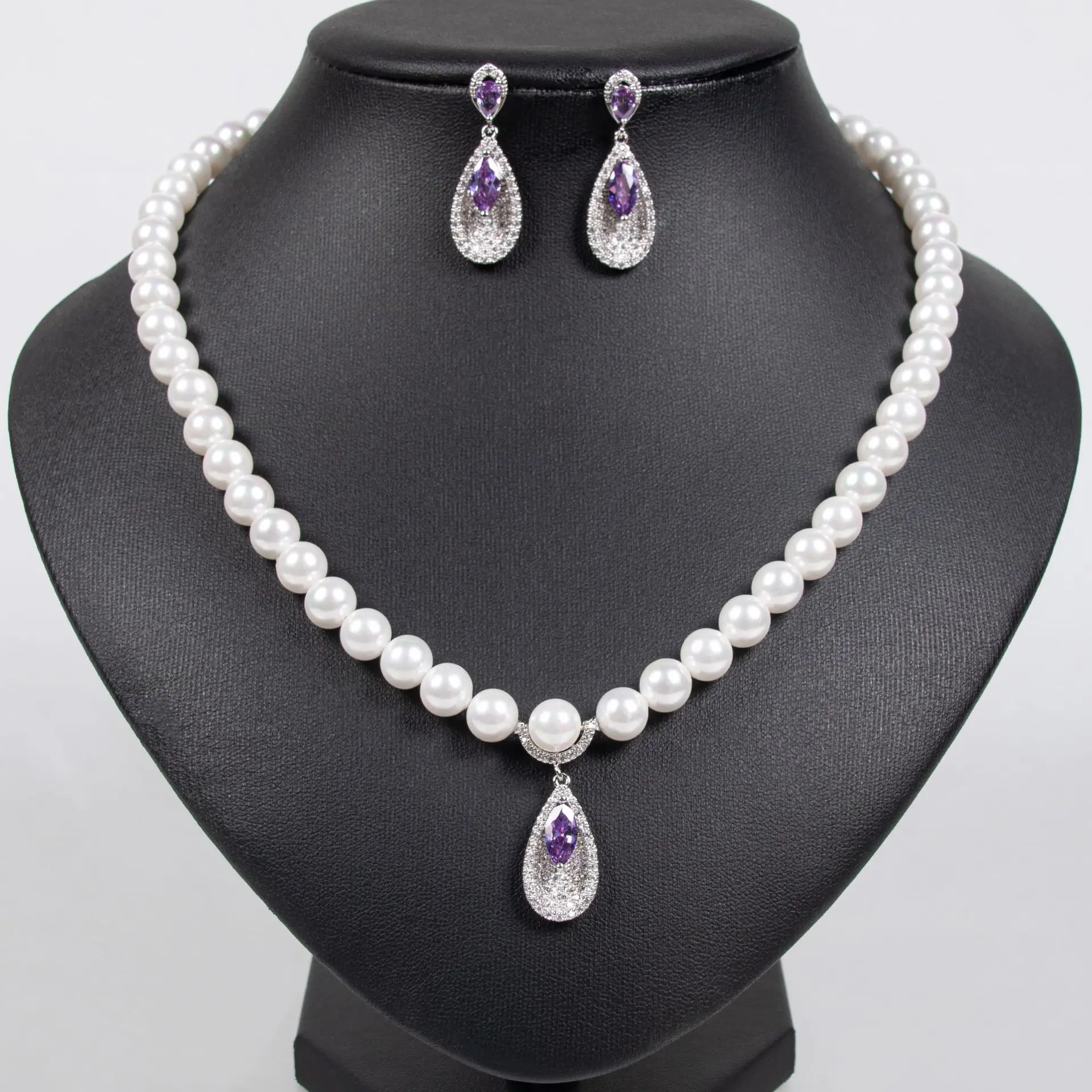 HIBRIDE Beautiful Women Jewellery Pearl Drops Pendant Necklace Earrings Set Dress Party Wedding Gift Accessories S-483
HIBRIDE Beautiful Women Jewellery Pearl Drops Pendant Necklace Earrings Set Dress Party Wedding Gift Accessories S-483