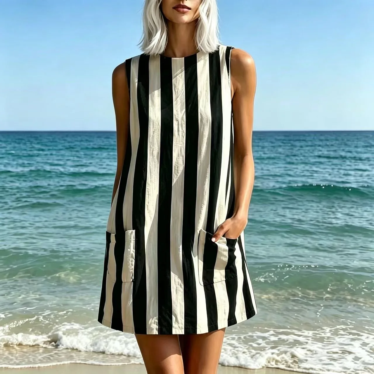 Striped Dress Dresses Sleeveless Summer Spring Casual Jumpsuit Playsuit Matching Set
Striped Dress Dresses Sleeveless Summer Spring Casual Jumpsuit Playsuit Matching Set