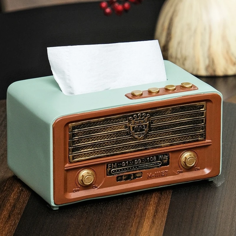 Creative retro radio household tissue box living room coffee table paper extraction storage box home simple desktop decoration
Creative retro radio household tissue box living room coffee table paper extraction storage box home simple desktop decoration