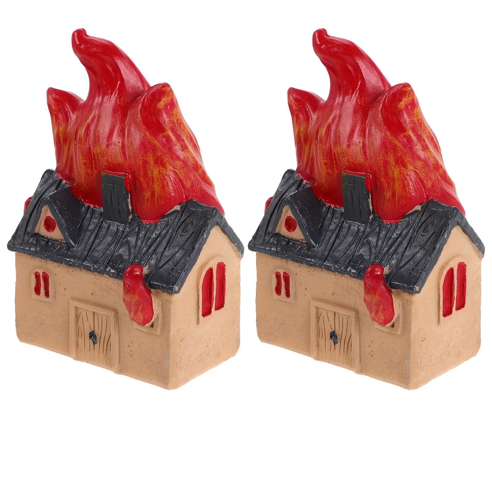 2pcs Educational Miniature Resin House Of Burned-Out House Sand Tray Accessory Simulation Bonfire For Pretend Play Mini Campfire
2pcs Educational Miniature Resin House Of Burned-Out House Sand Tray Accessory Simulation Bonfire For Pretend Play Mini Campfire
