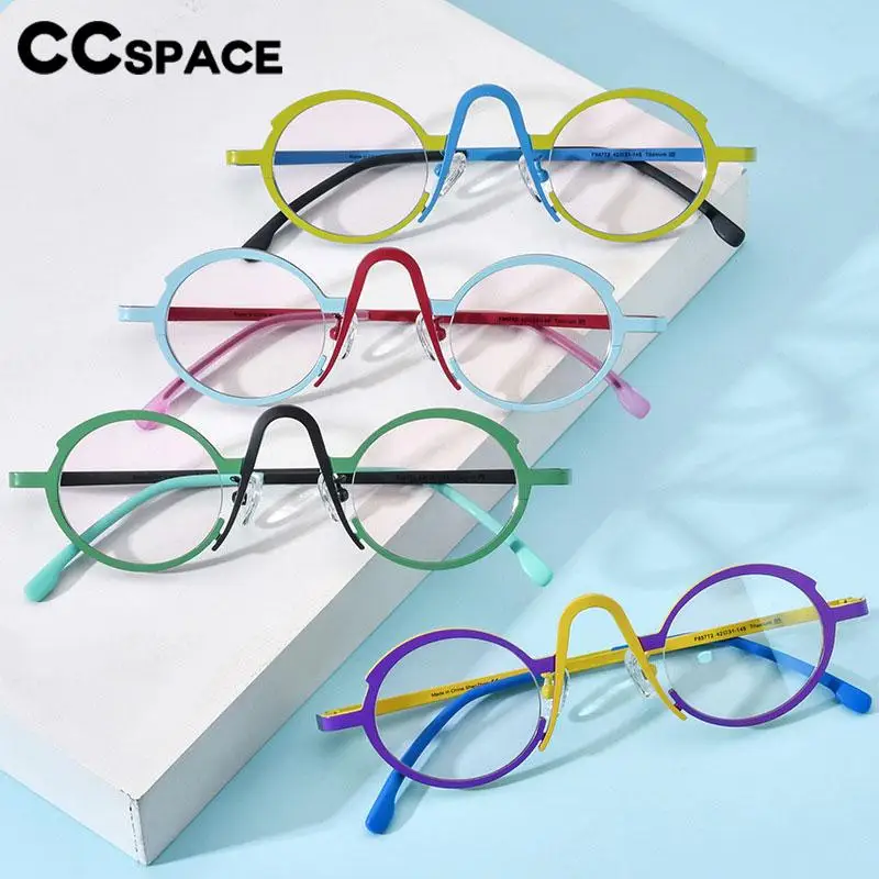 56882 Colorful Pure Titanium Round Glasses Frame Women High Quality Ultralight Clear Eyewear Men Fashion Optical Spectacle Frame
56882 Colorful Pure Titanium Round Glasses Frame Women High Quality Ultralight Clear Eyewear Men Fashion Optical Spectacle Frame