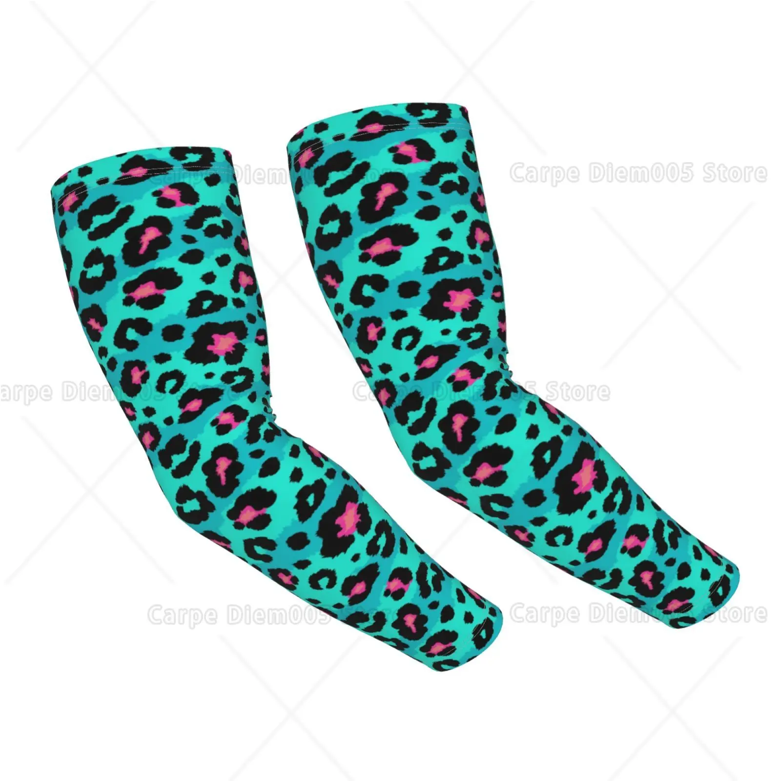 Vibrant Teal Pink Leopard Print UV Cooling Arm Sleeves Sun Protection Cycling Driving Sports Arm Guards for Men Women
Vibrant Teal Pink Leopard Print UV Cooling Arm Sleeves Sun Protection Cycling Driving Sports Arm Guards for Men Women