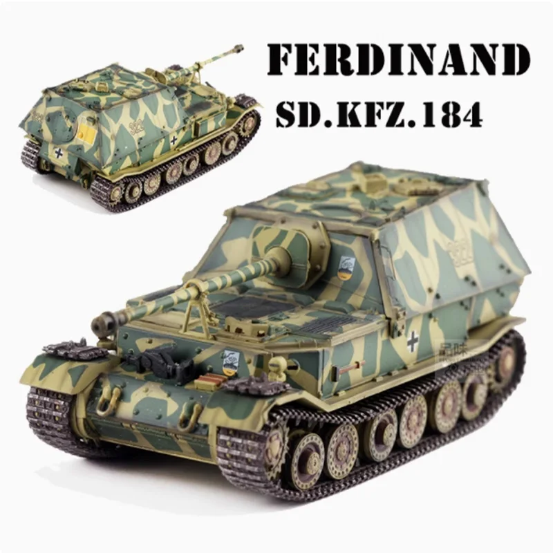 63219 1/72 Scale German Ferdinand SD.KFZ.184 Anti-tank Destroyer Kursk 1943 Simulation Tracked Tank Model Display Collectible
63219 1/72 Scale German Ferdinand SD.KFZ.184 Anti-tank Destroyer Kursk 1943 Simulation Tracked Tank Model Display Collectible