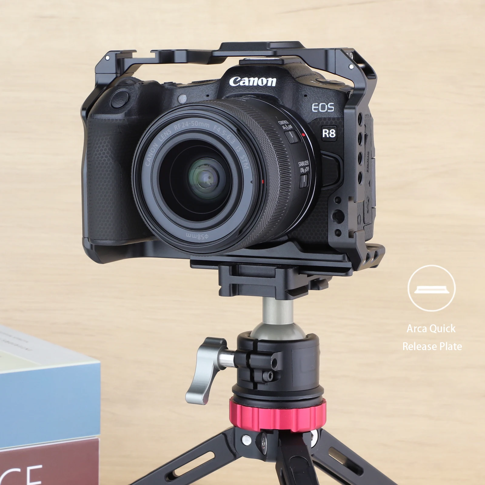 LEFTFOTO Camera Cage for Canon R8 Camera Protection Frame Rig for EOS R8 with Arca Base,Cold Shoe,Strap Slot
LEFTFOTO Camera Cage for Canon R8 Camera Protection Frame Rig for EOS R8 with Arca Base,Cold Shoe,Strap Slot