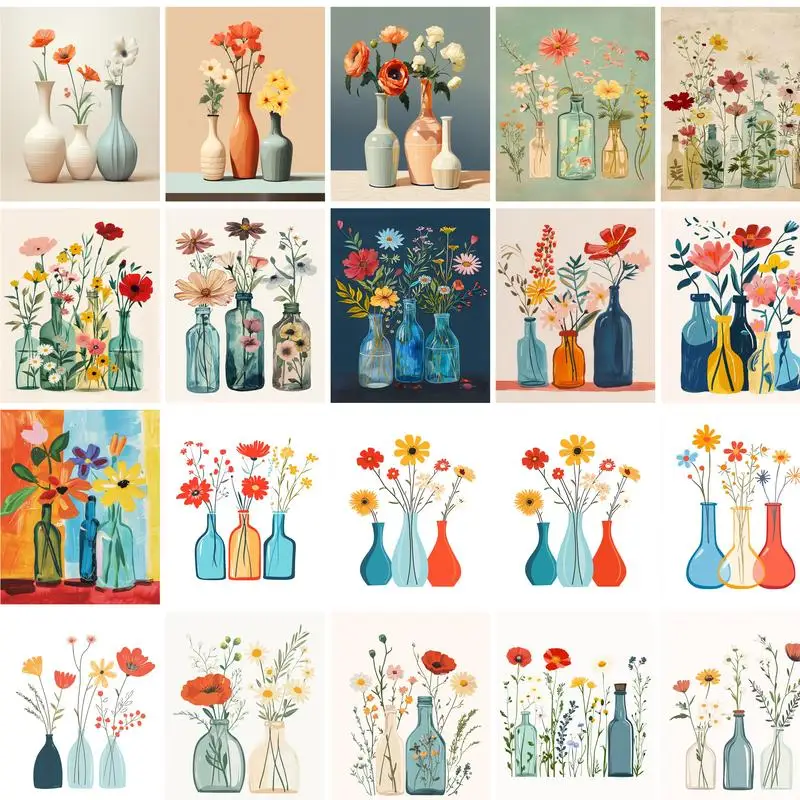 GATYZTORY Diy Frame Paint By Numbers For Adults Kits Flowers Vase Modern Wall Art Picture With Numbers For Home Wall Decors
GATYZTORY Diy Frame Paint By Numbers For Adults Kits Flowers Vase Modern Wall Art Picture With Numbers For Home Wall Decors