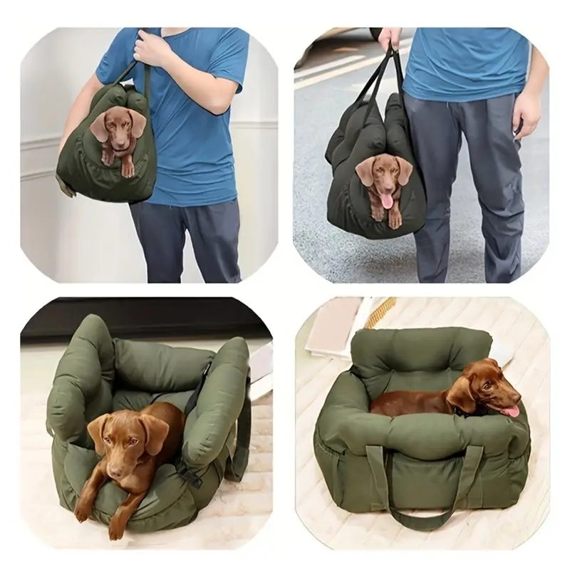 AB06 Dog Car Seat-Non-Slip Pet Car Bed-Washable Travel Carrier With Safety Belt Secure Straps For Small Dogs
AB06 Dog Car Seat-Non-Slip Pet Car Bed-Washable Travel Carrier With Safety Belt Secure Straps For Small Dogs