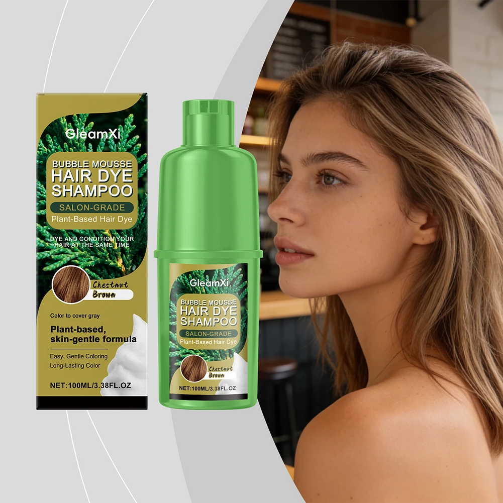 Natural Plant-Based Bubble Hair Color Foam Brown Hair Dyes Shampoo For Gray Coverage Ammonia-Free Herbal Hair Color Shampoo
Natural Plant-Based Bubble Hair Color Foam Brown Hair Dyes Shampoo For Gray Coverage Ammonia-Free Herbal Hair Color Shampoo