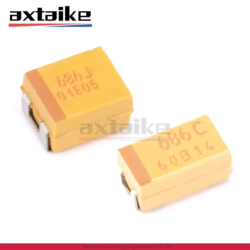 10PCS 68UF 6.3V 10V 16V 25V 686 686K A B C D E 3216 3528 6032 7343 10% SMD 686J 686A 686C 686E Tantalum Capacitor
10PCS 68UF 6.3V 10V 16V 25V 686 686K A B C D E 3216 3528 6032 7343 10% SMD 686J 686A 686C 686E Tantalum Capacitor