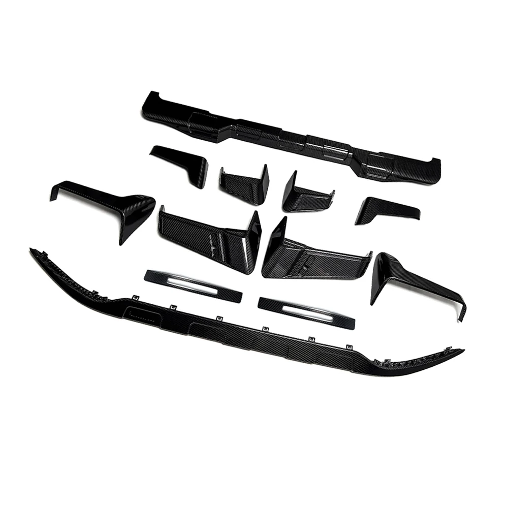 For 2025+ G Class W465 Front Lip Rear Diffuser Carbon 12pcs Kit B900 Style Exterior Trim Body Kit Dry Carbon Over Fender Vents
For 2025+ G Class W465 Front Lip Rear Diffuser Carbon 12pcs Kit B900 Style Exterior Trim Body Kit Dry Carbon Over Fender Vents