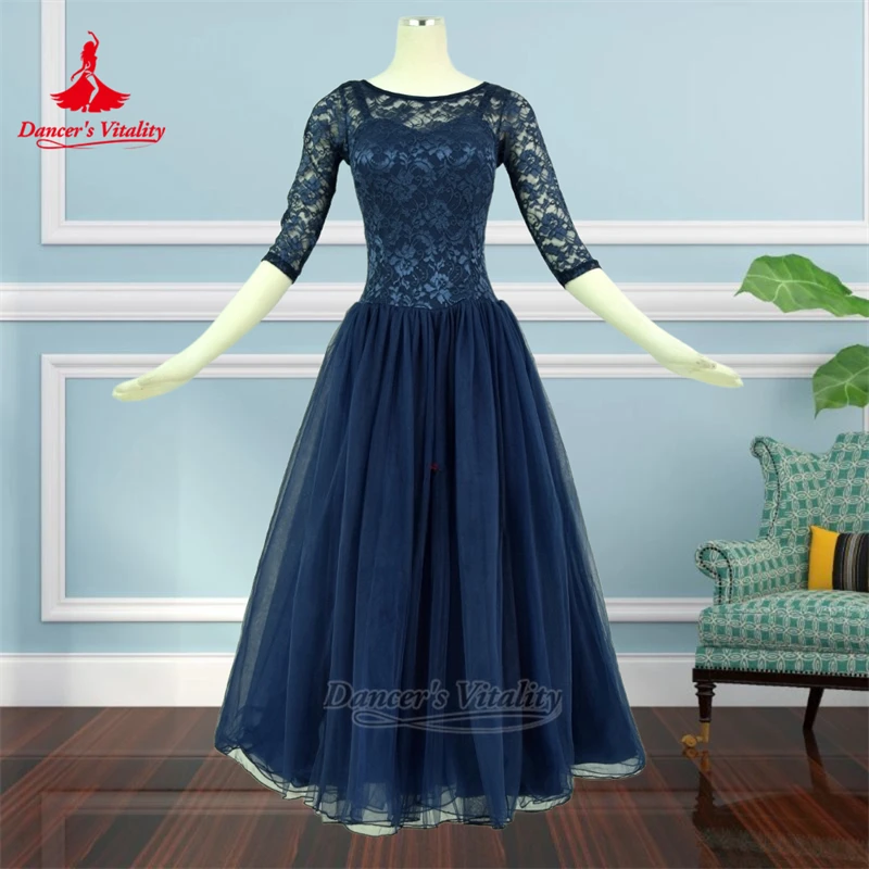 Dancer's Vitality Adult Ballroom Dance Half-sleeved Round Neck Practise Dress Customized Women and Children Waltz Foxtrot Clothe
Dancer's Vitality Adult Ballroom Dance Half-sleeved Round Neck Practise Dress Customized Women and Children Waltz Foxtrot Clothe