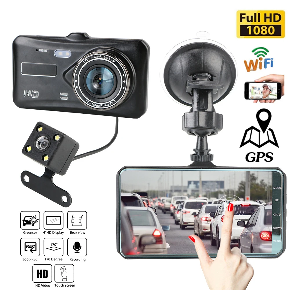 Dash Cam WiFi GPS 1080P Full HD Car DVR Rear View Car Camera Drive Video Recorder Night Vision Dashcam Black Box Car Accessories
Dash Cam WiFi GPS 1080P Full HD Car DVR Rear View Car Camera Drive Video Recorder Night Vision Dashcam Black Box Car Accessories