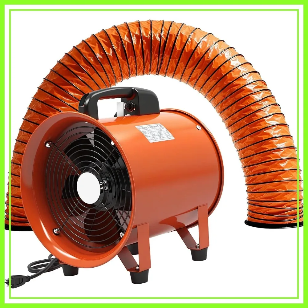 Upgraded 10-Inch Utility Blower Fan, Portable Industrial Exhaust Fan with 16.4ft Flexible Duct Hose, 3300 RPM Low-Noise Ventilator for Workshops Warehouses Basements
Upgraded 10-Inch Utility Blower Fan, Portable Industrial Exhaust Fan with 16.4ft Flexible Duct Hose, 3300 RPM Low-Noise Ventilator for Workshops Warehouses Basements