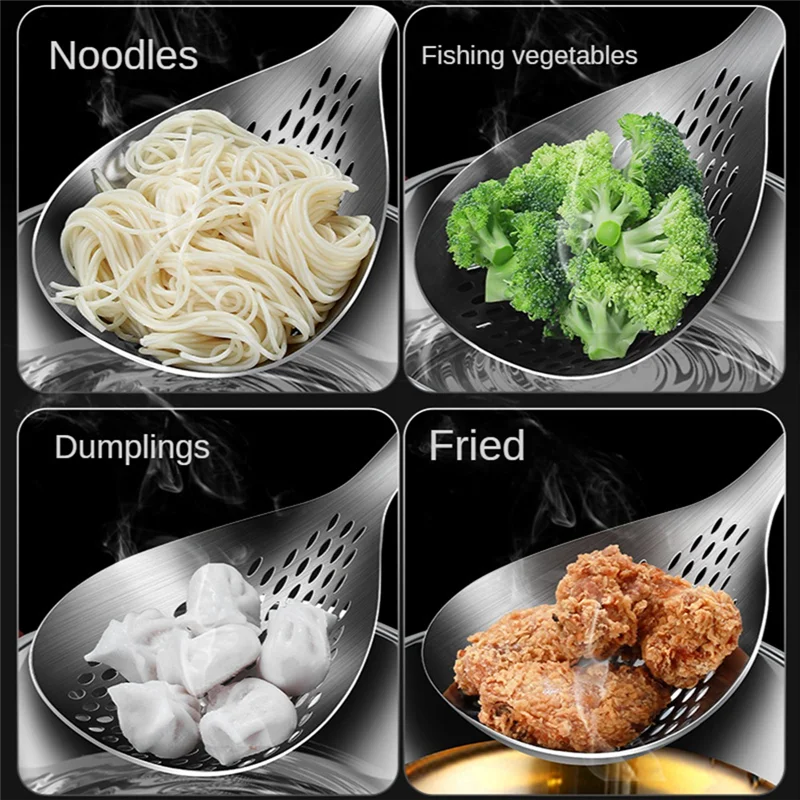 Skimmer Slotted Spoon Stainless Steel With Comfort Handle And Hanging Holes For Kitchen Cooking Draining And Frying
Skimmer Slotted Spoon Stainless Steel With Comfort Handle And Hanging Holes For Kitchen Cooking Draining And Frying